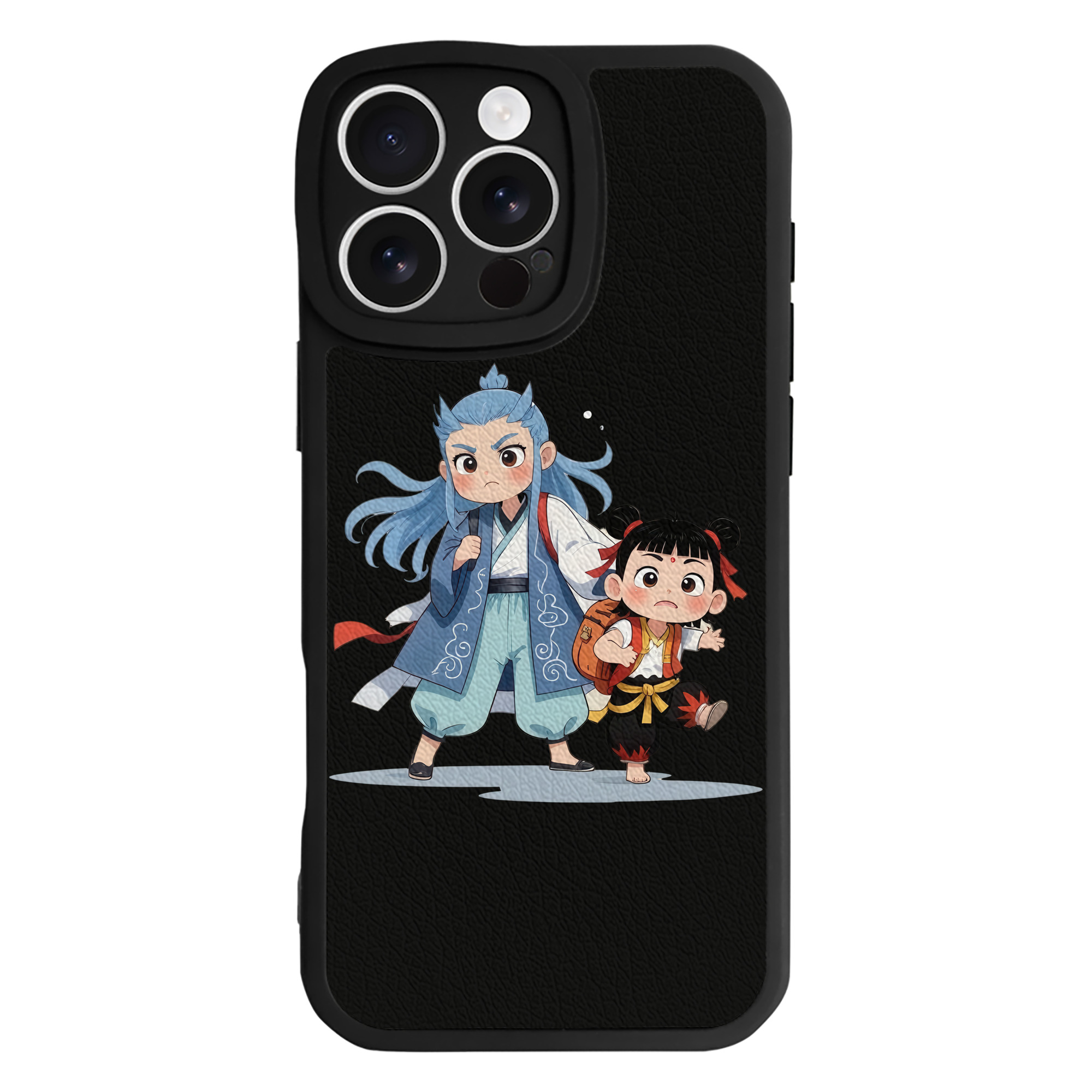 （画像用） Ne Zha 2 ナタ 魔童の大暴れ 【iPhone 16シリーズ対応】シリコンスマホケース（レザー調） 材質：シリコン